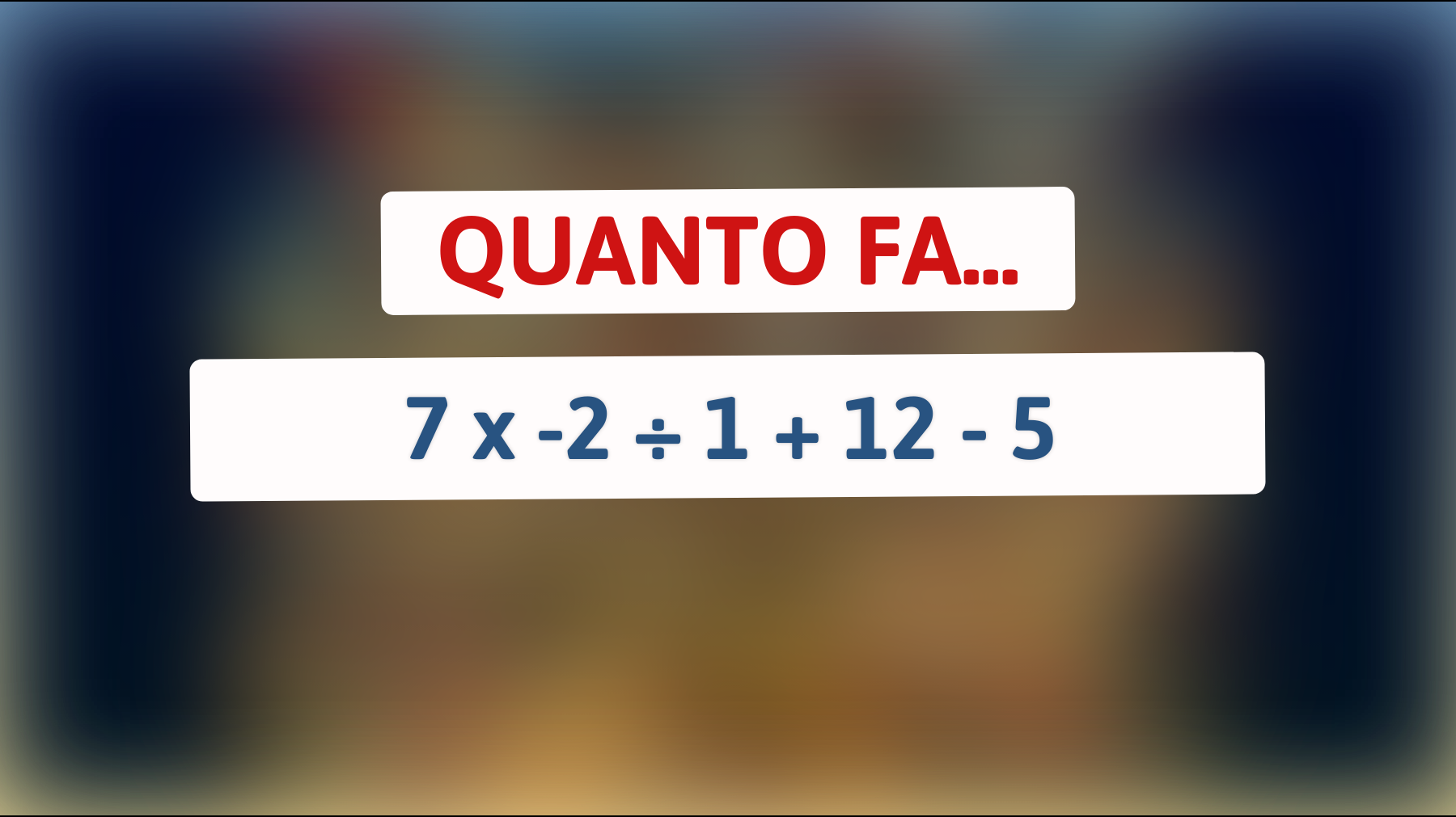 \"Vuoi metterti alla prova? Risolvi questo enigma matematico che solo un vero genio può svelare!\""