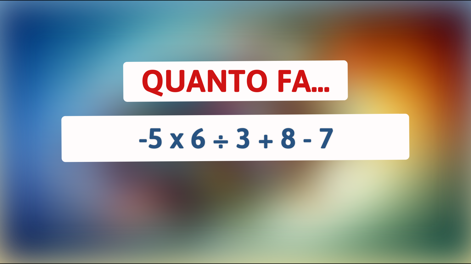 Hai il coraggio di sfidare il tuo intelletto? Risolvi l'enigma matematico che tutti sovrastimano!"